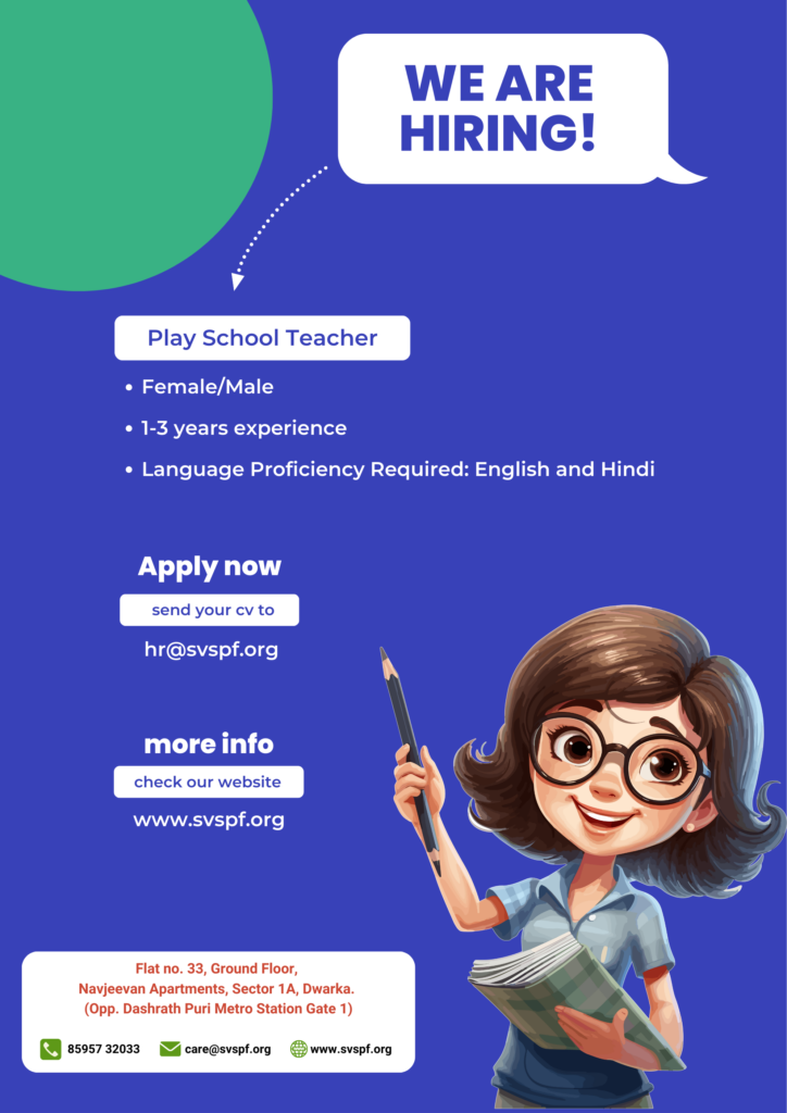 Play School Teacher - Required in Dwarka, Delhi